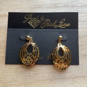 New Jewels by Park Lane Gold tone Openwork Drop Teardrop Earrings